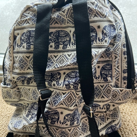 Like-New Elephant Patterned Mini Backpack - Picture 2 of 5